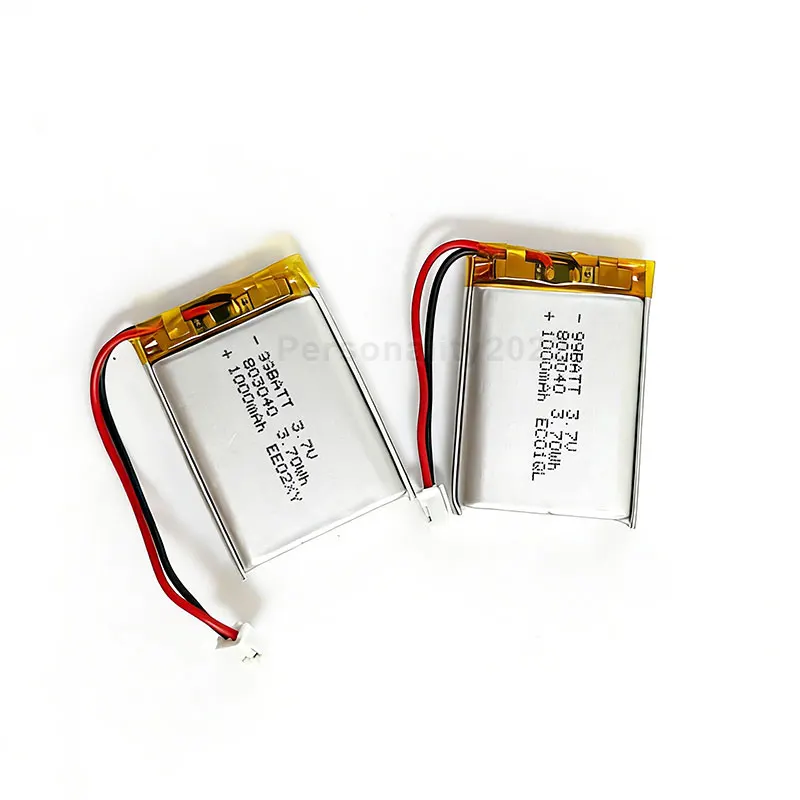 803040 Battery Li Po 1000mAh 3.7V Polymer Li-ion Batteries for Ps4 Game Controller Radio MP3/mp4 Gps Led Light Rechargeable Cell