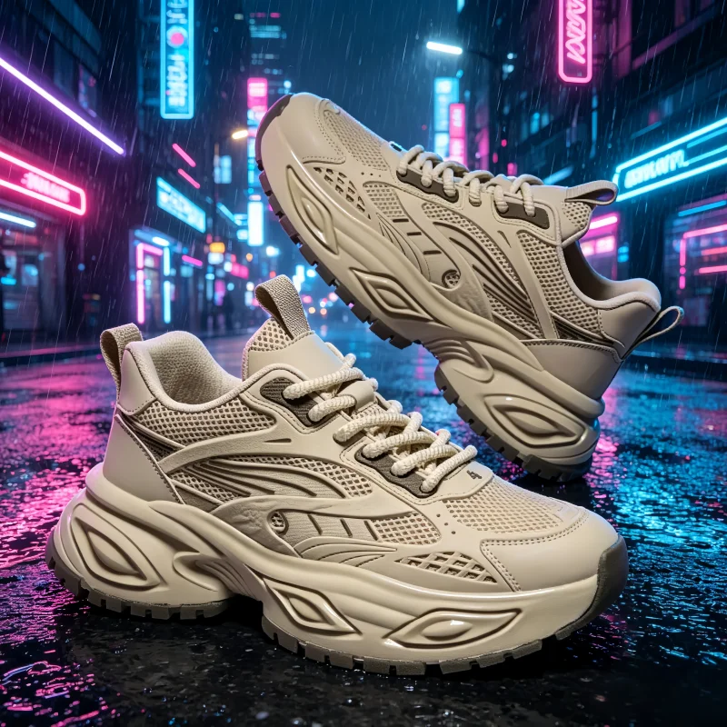 

Lightweight Shock Absorption Retro Breathable Anti-Slip Casual Unisex Running Shoes Low Top Lace-Up Cotton Lined Rubber Soles