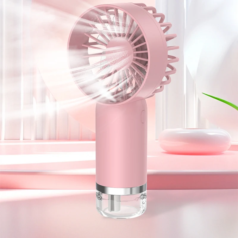 Portable Handheld Atomizing Fan with 3-Speed Wind Power Selection to Atomize and Moisturize the Skin, Enjoying Coolness