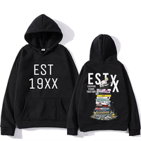2025 Mgk Hip Hop Men's hoodie with printed patterns on the back comfortable Gothic hoodie Korean-style clothing for men