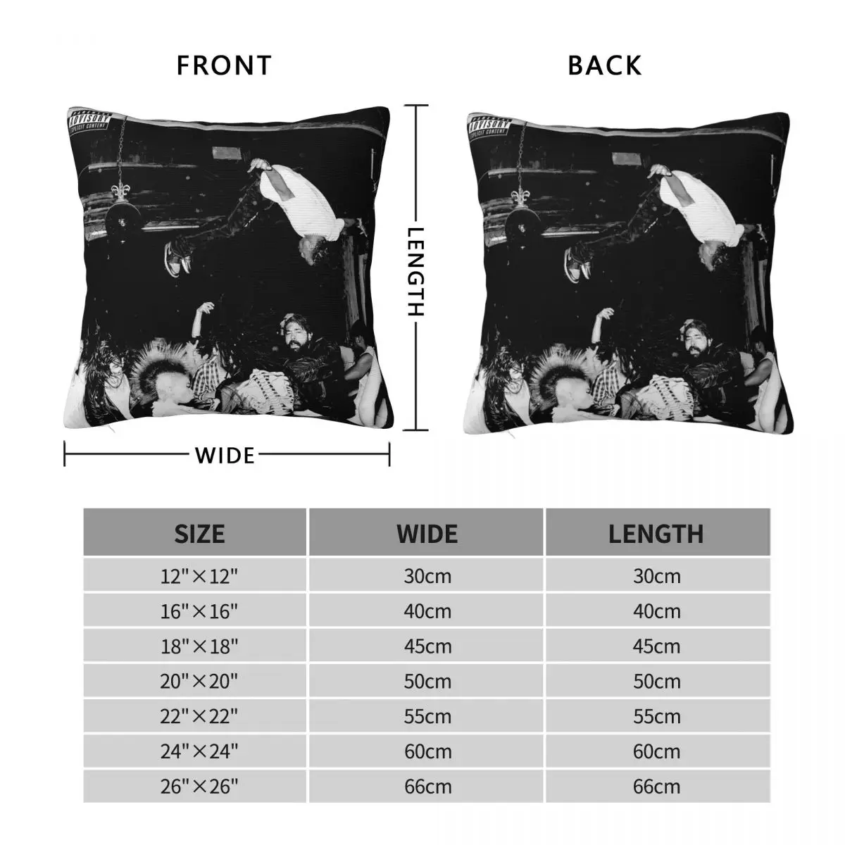 Playboi Carti Square Pillowcase Polyester Linen Velvet Creative Zip Decor Throw Pillow Case Bed Cushion Cover Wholesale