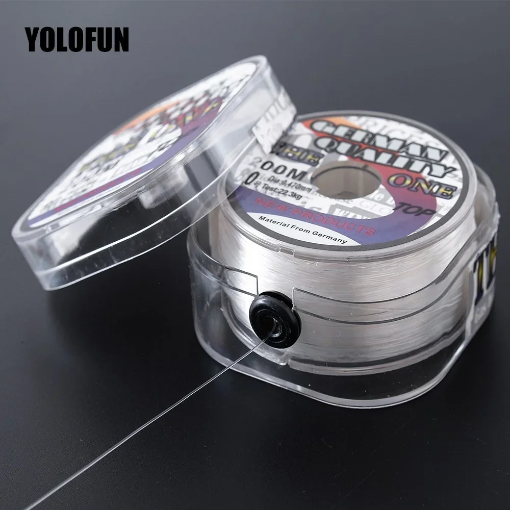 200m fluorocarbon coating fishing line white brown sinking high Abrasion Resistance stretchable peche carp carbon fishing line