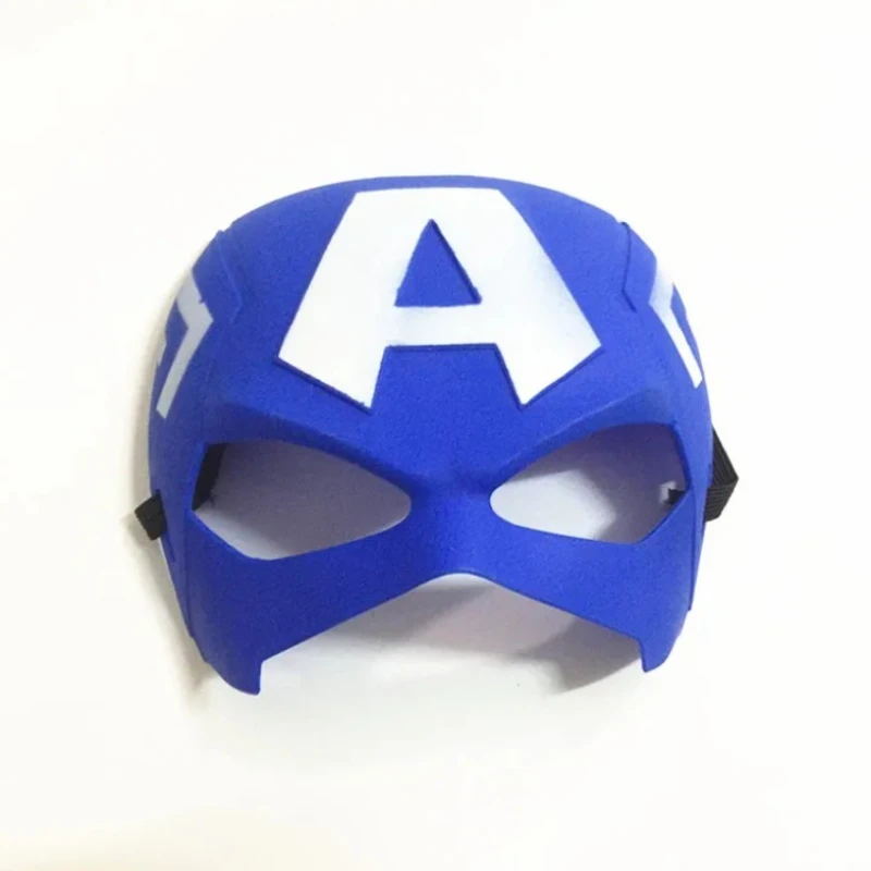 أطفال حجم قناع تأثيري اكسسوارات خارقة كابتن أمريكا هالك الرجل العنكبوت الرجل الحديدي قناع الأطفال عرض مسرحي زي الدعائم #4