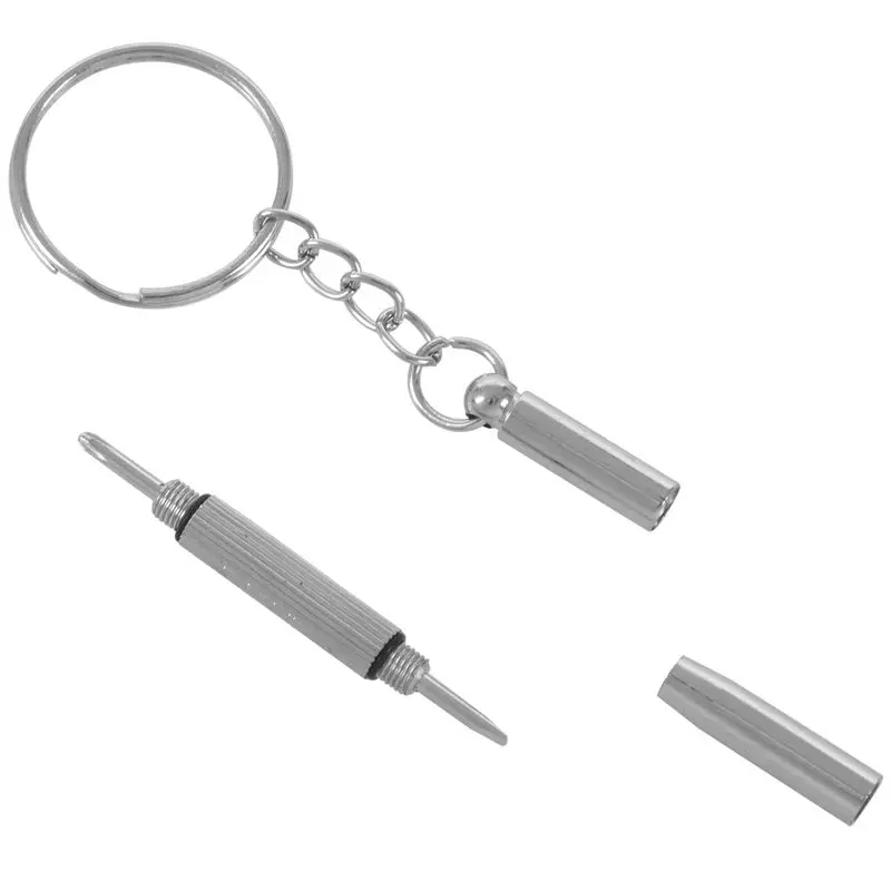 YCYS 3in1 Mini Alloy Screwdriver Key Ring Watch Glasses Repair Tool