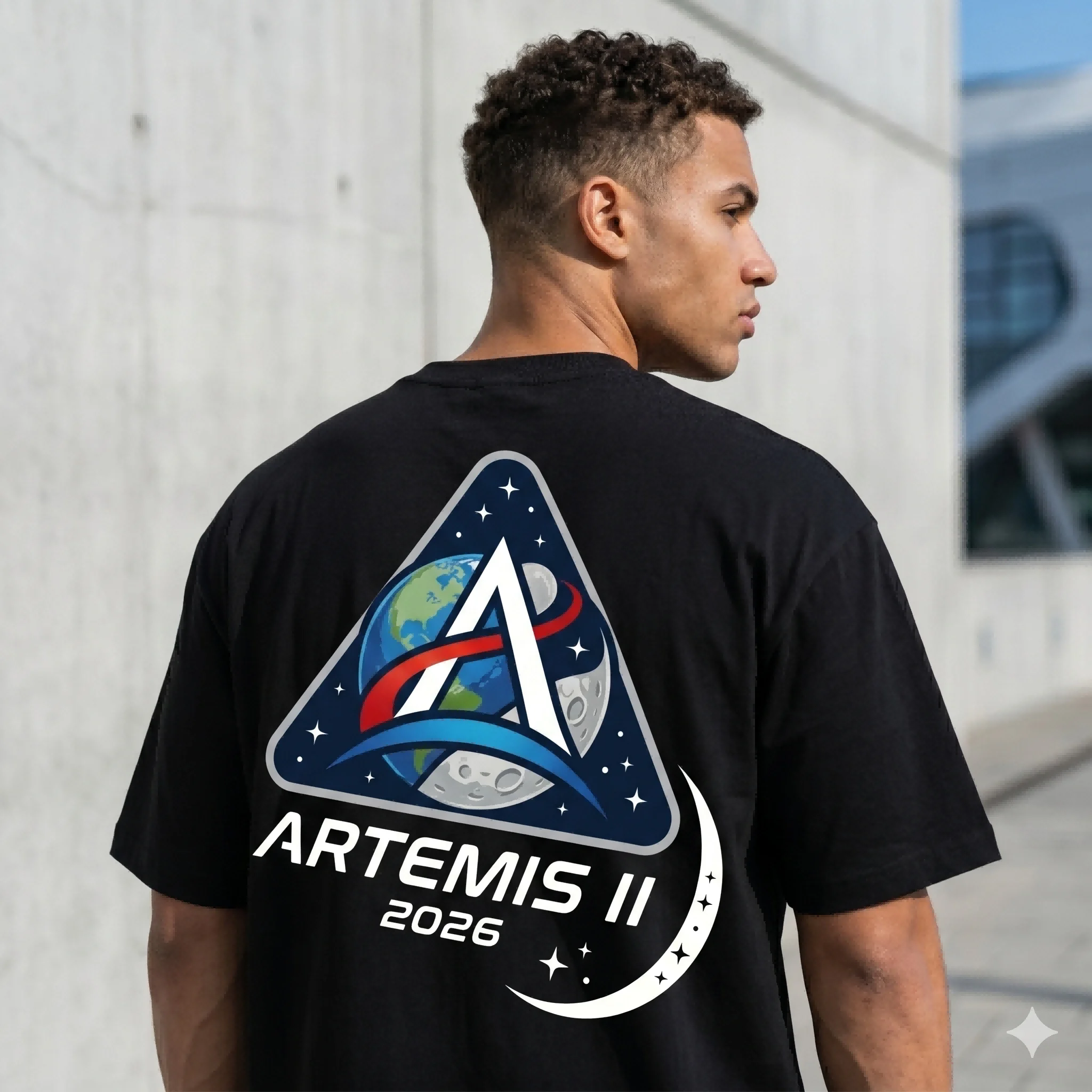 Artemis 2026 Rocket  T-Shirt  Launch Mission to The Moon Artemis 2 Classic Short-sleeved round-neck T shirt top