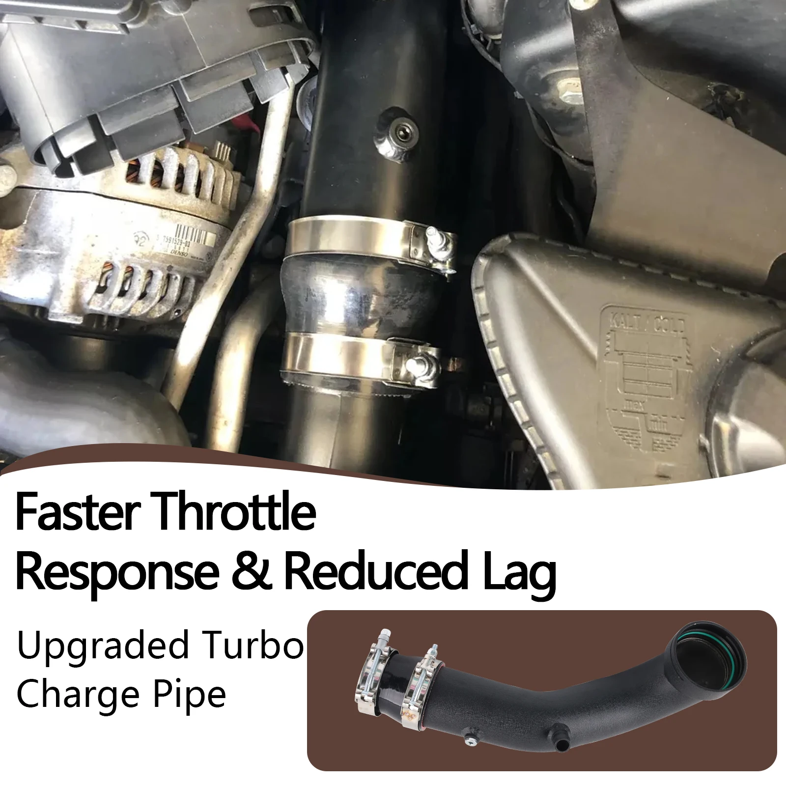 

Intercooler Charge pipe Kit Turbo Charge Pipe For BMW 2011+ N55 F07 F10 F11 535i 640i 740i X5 X6 Aluminium Intake Charging Tube