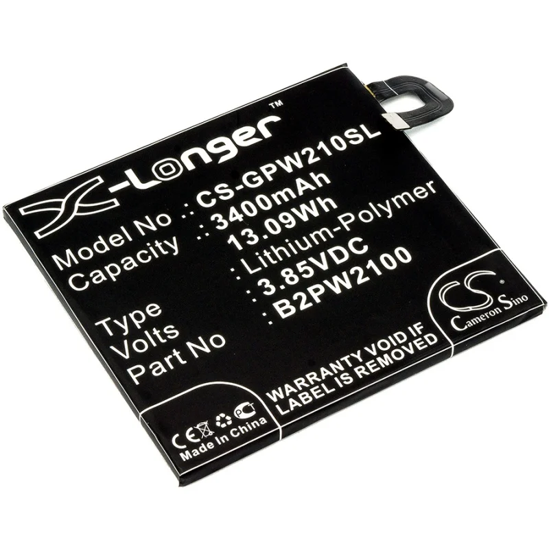 

3400mAh Battery for Google 35H00263-00M B2PW2100 Pixel XL G-2PW2100 G-2PW2200 G-2PW2100-021-B Nexus M1 Nexus M1 Global TD-LTE