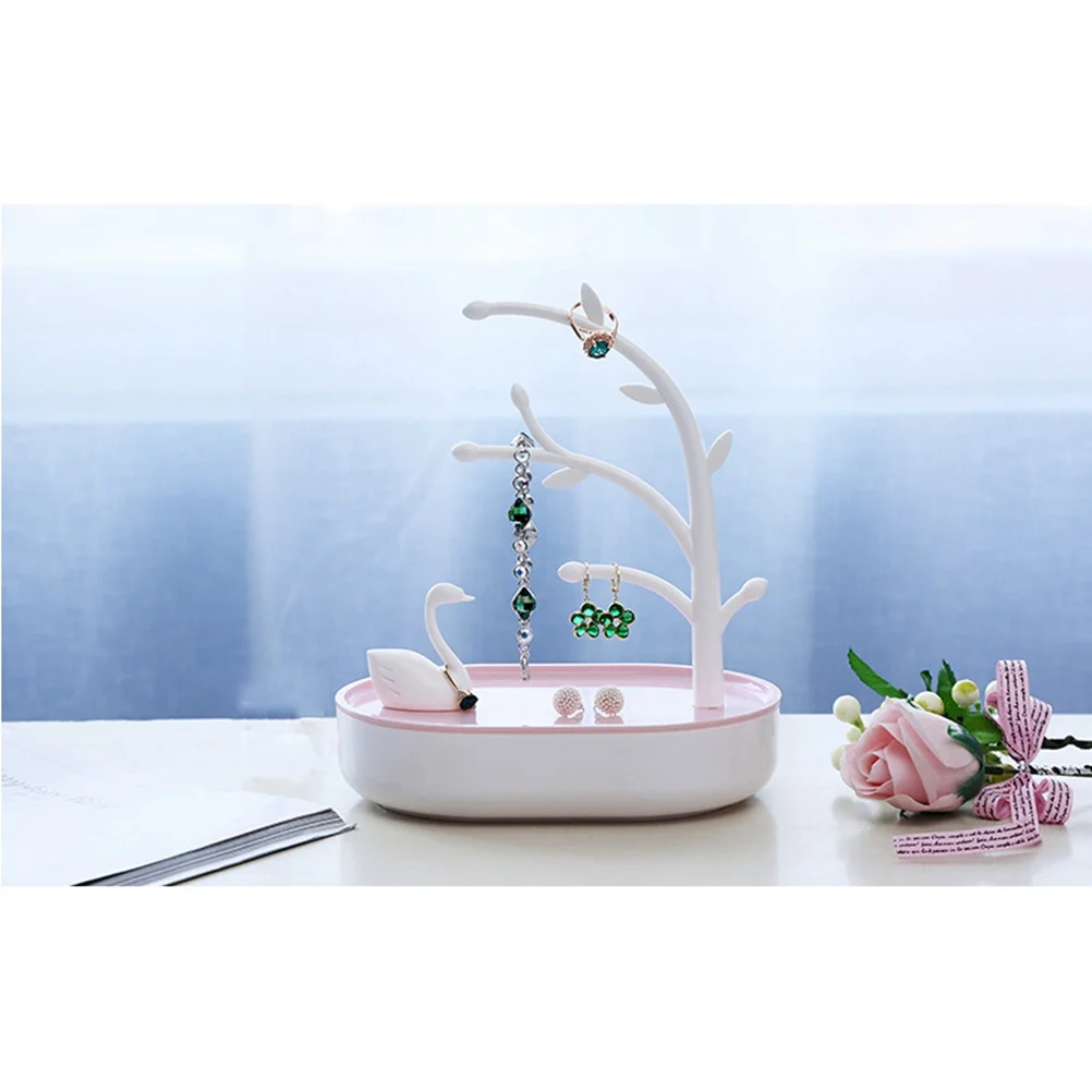 

Jewelry Rack Earring Holder Storage Organizer Display Stand Plastic Beautiful Classic Decorative Accessories Home