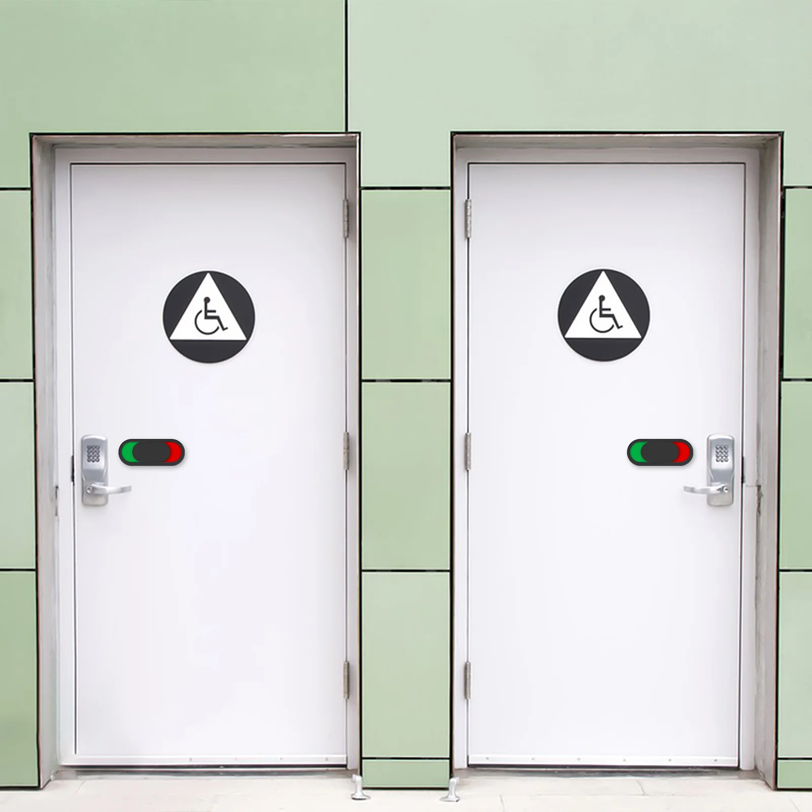 2 Pcs ID Plate Occupied Sign for Office Toilet Sticker Disturb Signboard Bathroom Accessory Hanging Artificial