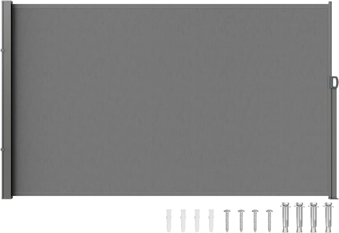

Раздвижная ширма для патио 71''x138'', водонепроницаемая, с защитой от УФ-излучения UV30+, ветрозащитный экран для улицы, двора, балкона, серая