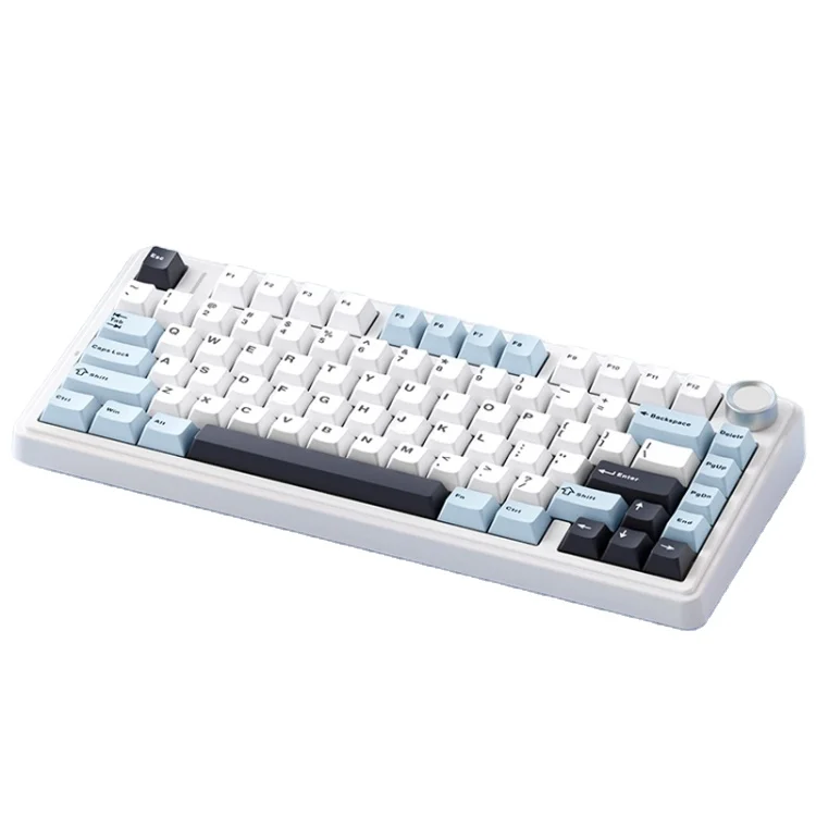 AULA F75 80 Keys Wired/2.4G/Wireless Three-Model Customized RGB Mechanical Keyboard