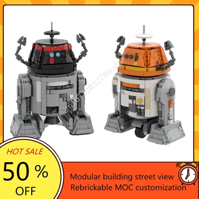 Chopper C1-10P Space War Military MOC SpaceShip Battle Model Custom Puzzles Architecture DIY Education Assembly Model Toy Gift