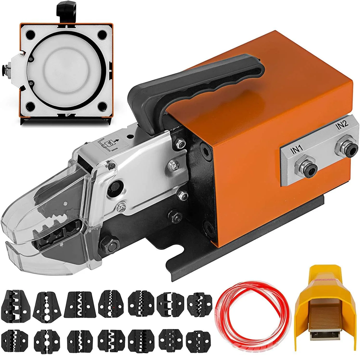 Pneumatic Wire Crimper AM-10 Pneumatic Terminal Crimper  Multi-functional Changeable Mold Terminal Crimper