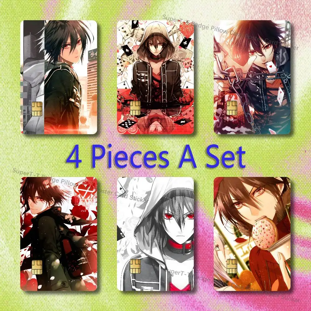 Shin A-Amnesia Game Credit Card Skin Stickers for VISA JCB Mastercard and Other IC Bank Card Decoration Protect