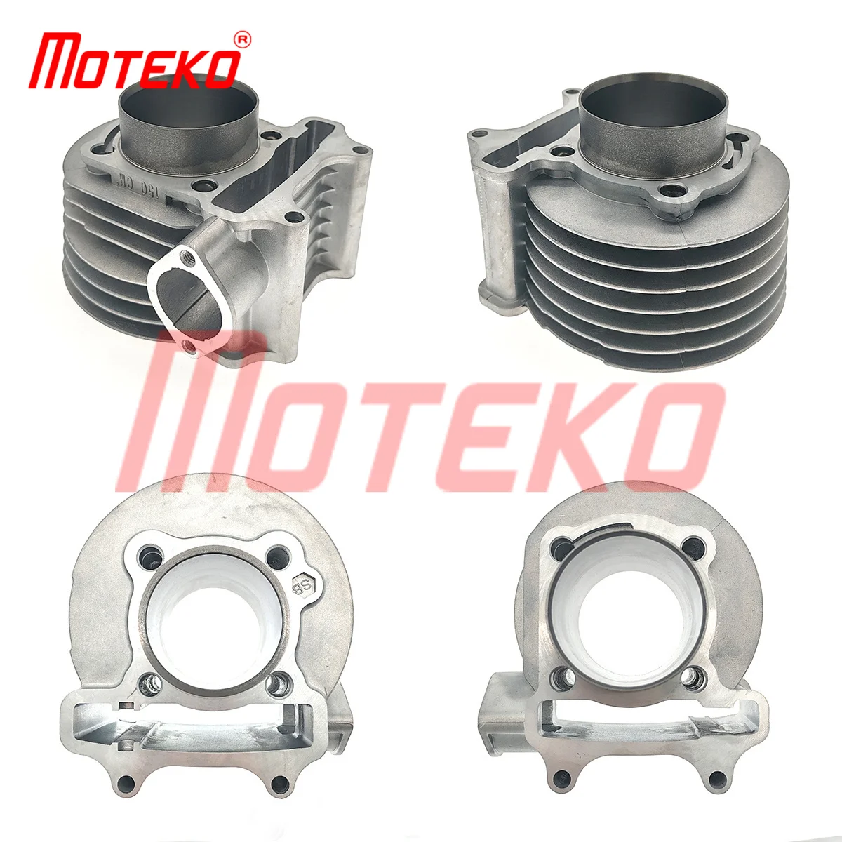 BX1404019 GY6 150CC 57.4MM CYLINDER AND PISTON KIT 15MM PIN SCOOTER ENGINE PARTS FOR 157QMJ CHINESE SCOOTERS ATV GO KART