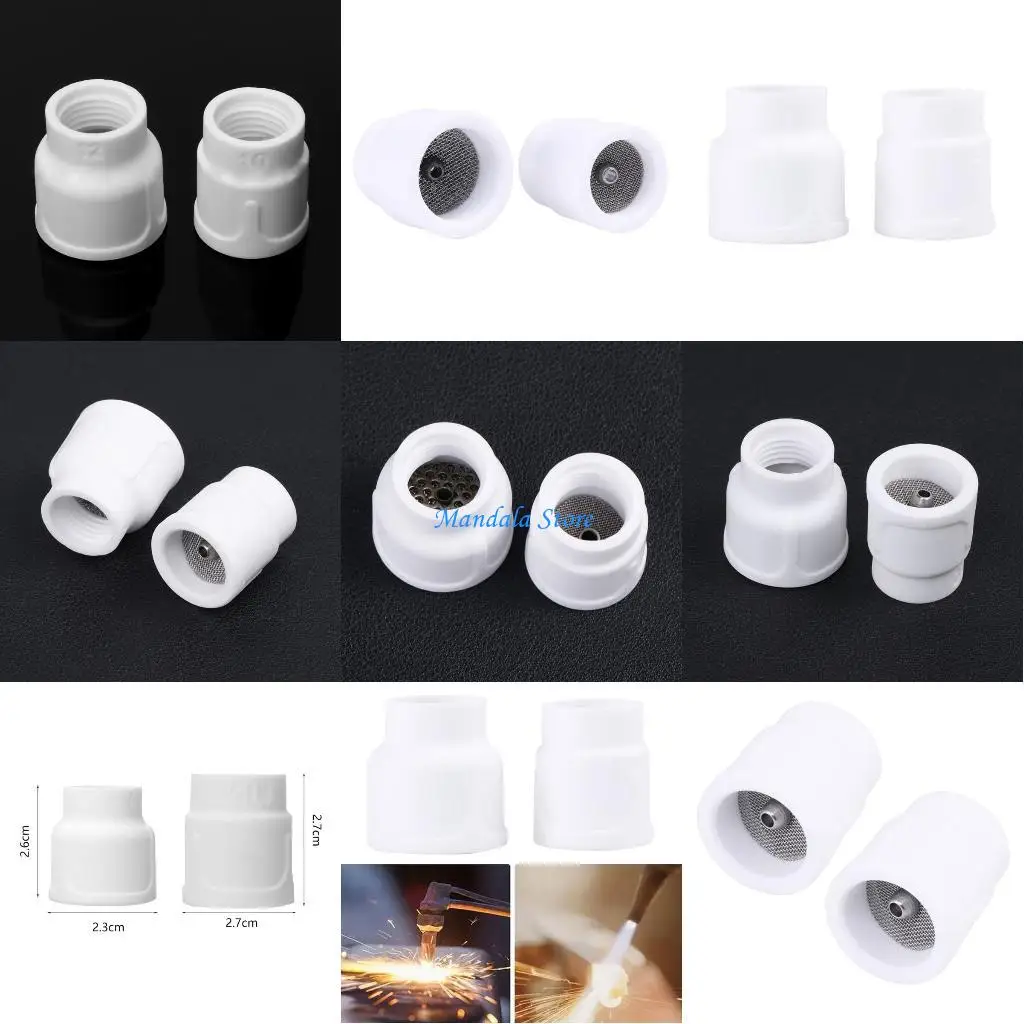 

U2JC Welding Ceramic Nozzle TIG Argon-Arc Welding-Gun Accessories Alumina Cup 2PCS