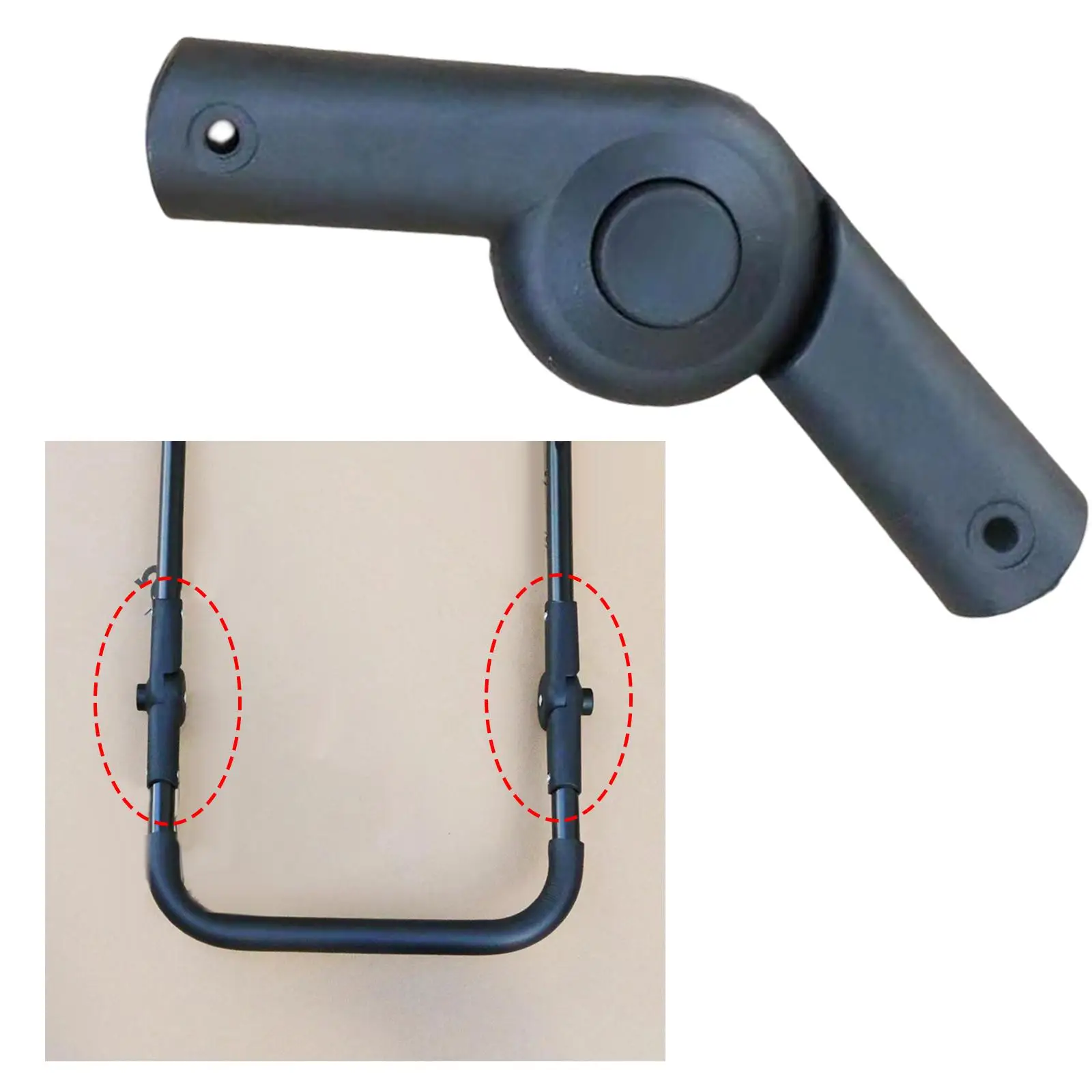 Push Pull Rod Connection Utility Push Handle Joint for Collapsible Wagon Cart Attachment