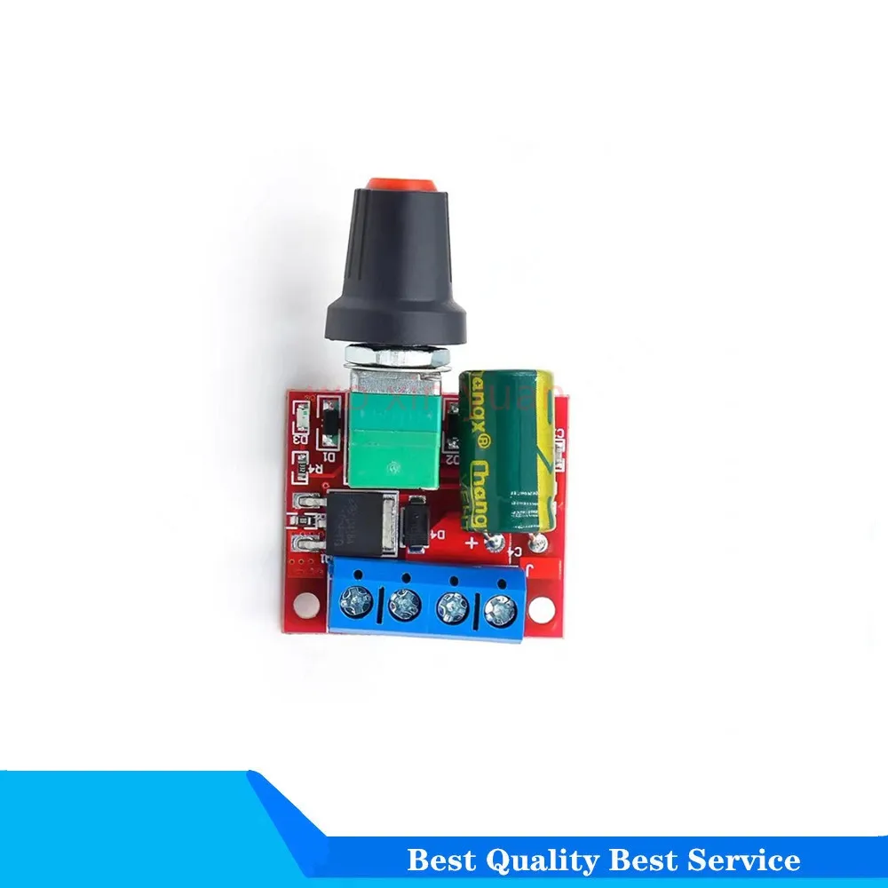 Mini 5A 10A 90W PWM 12V DC Motor Speed Controller Module DC-DC 4.5V-35V Adjustable Regulator Control Governor Switch 24V