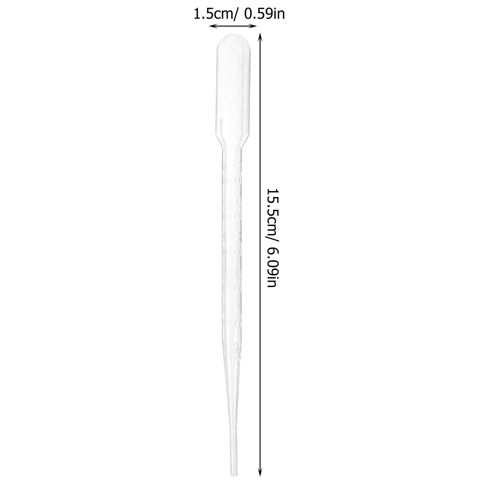 Imagem -06 - Pipetas Plásticas Descartáveis Conta-gotas Descartáveis Mistura de Tintas Acrílicas Pipetas Pasteur 3ml 100 Pcs