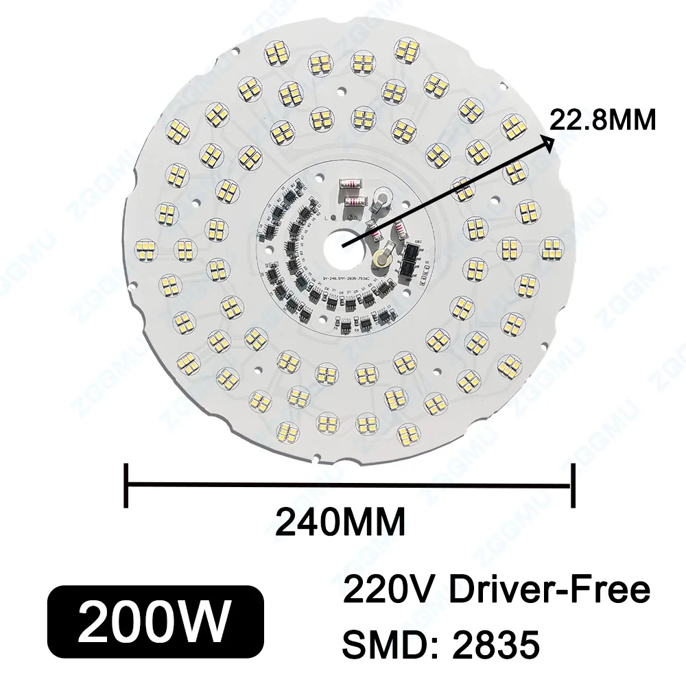 LED 100W 150W 200W Driver-Free LED Light Panel AC220V Suitable For LED Warehouse Industrial And Mining Factory PCB Light Panel - Image 6