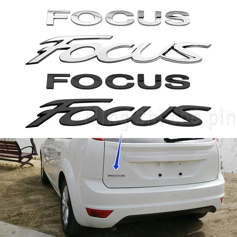 

1pcs 3D ABS Badge Letter Car Tail Rear Trunk Emblem Sticker Decoration For Ford Focus Logo MK3 MK4 MK6 MK7 MK8 Car Accessories