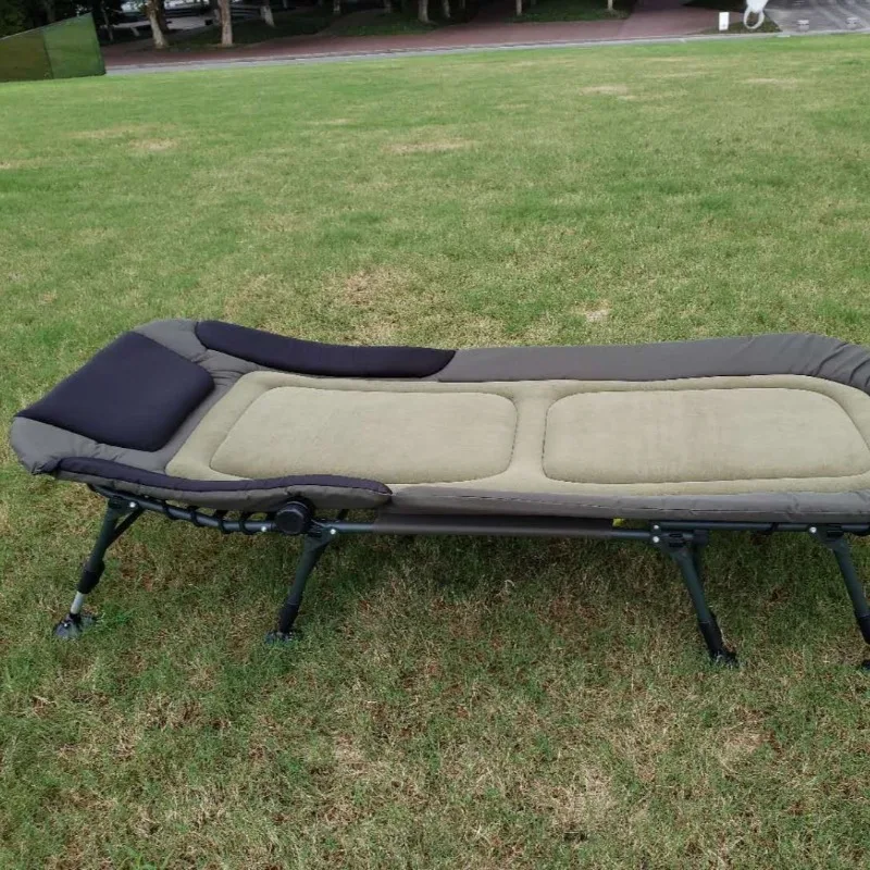 Foldable Adjustable Sun Lounger Heavy-Duty Patio Poolside Reclining Chaise Lounge Indoor Napping All-Terrain Camping Supplies