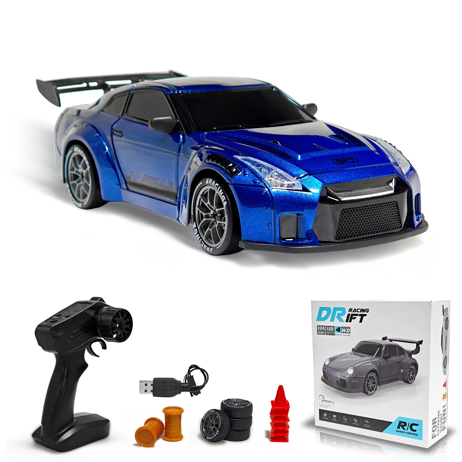 Remote Control Drift Car Full Size Mini Remote Control Racing Car Model 2.4G Radio High Speed ​​RC Car Boy Toy Gift