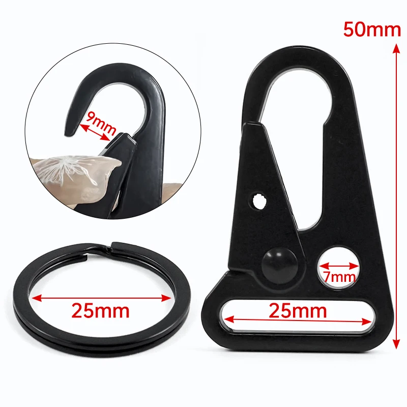 

2/5Sets 25mm Metal Bag Strap Buckles Trigger Snap Hook O Ring Clasp Keychain Dog Collar Webbing Connector Hardware Accessories