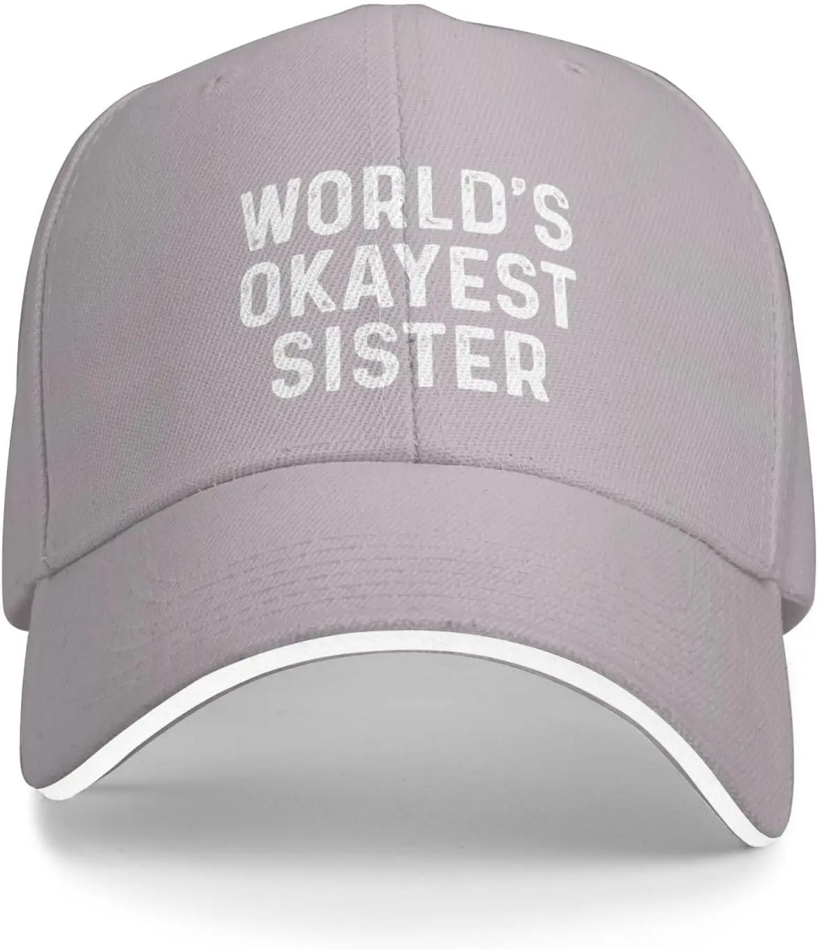 World's Okayest Sister Hat for Women Baseball Caps Fashionable Hats