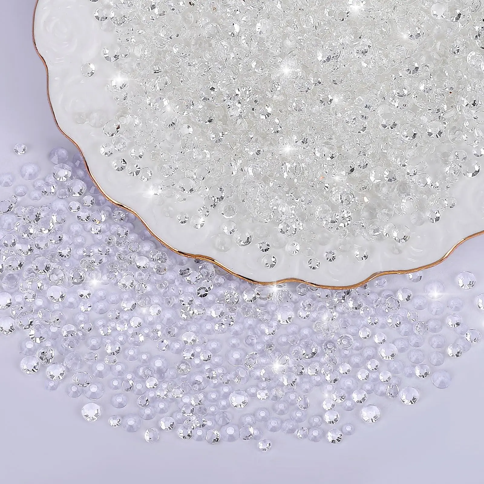 Transparente Farbige Harz-Strass-Steine 2mm 3mm 4mm 5mm 6mm Künstliche Edelsteine für Bastelarbeiten DIY Nagelkunst Charms Zubehör Steine Großpackung – Detail 6