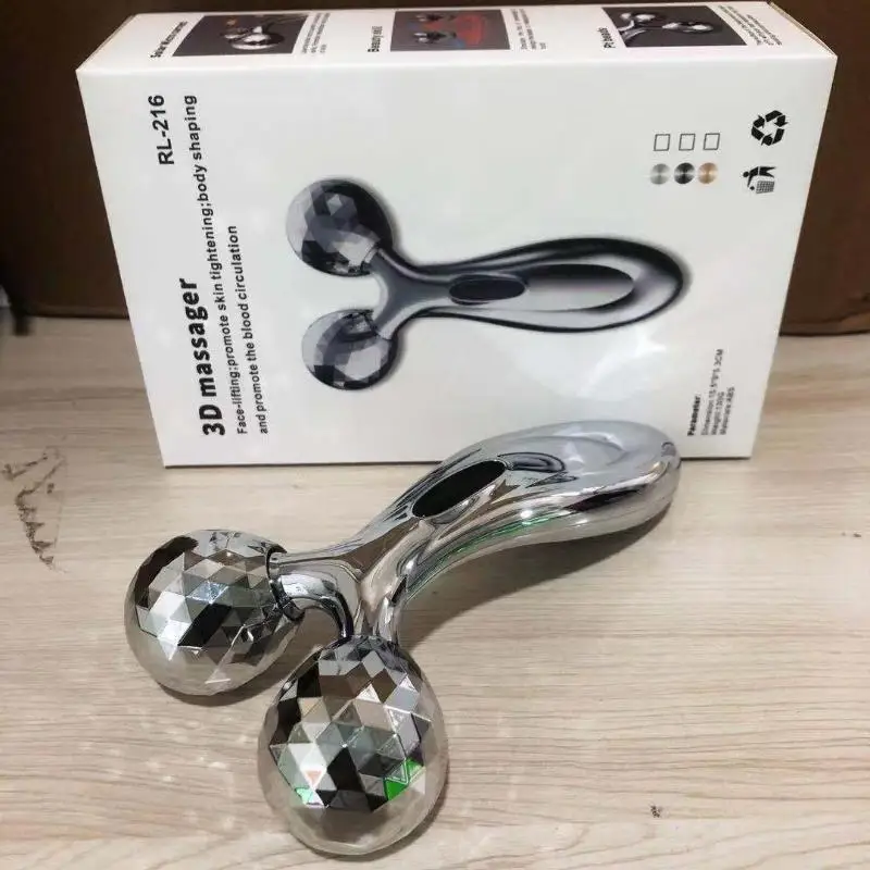 New Sale.3D Dual Roller Massager With Face Lifting Skin Tightening For Home Skincare Daily Use Travel Beauty Routine view 2