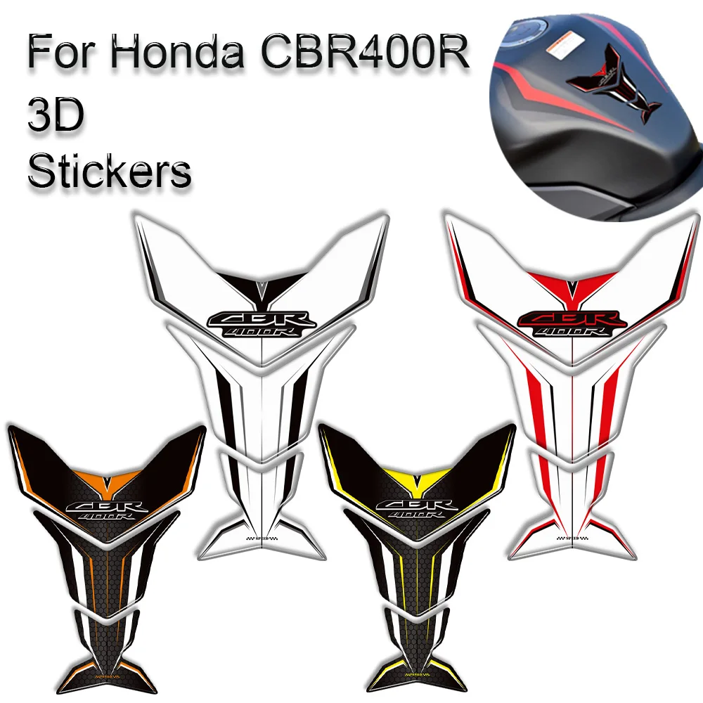 

Tank Pad Side Grips Gas Fuel Oil Kit Knee Protector Stickers Motorcycle Decals For Honda CBR400R CBR 400 R 400R 2024