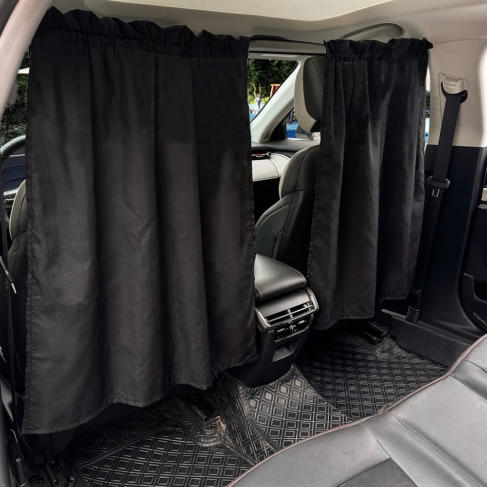 Car Front and Rear Row Partition Curtain Window Sunshade Sun Insulation in the Partition Baby Privacy Shade