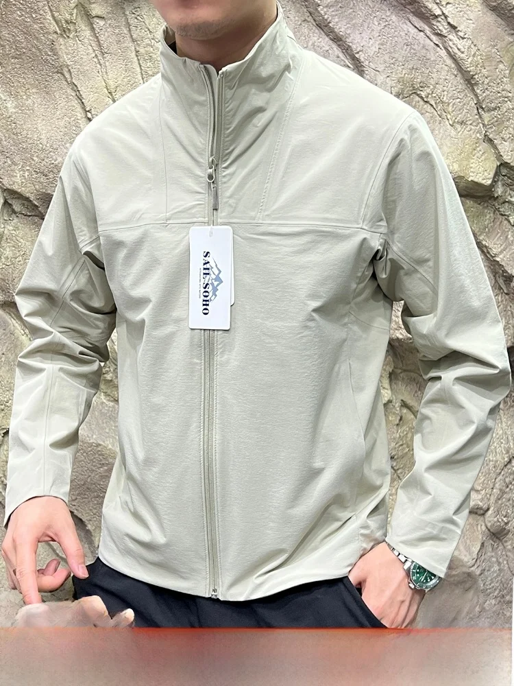 

Высококачественный полностью Sed 3D индивидуальный уличный водонепроницаемый воротник-стойка Soft ell Jaet для мужчин Busin Sle Long Sve Standa...