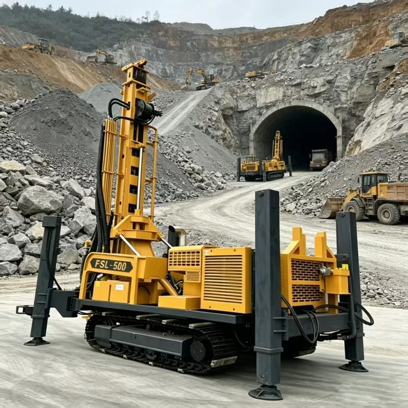 Hydraulic RC Exploration Drill Rig All Terrain Crawler Mounted For Field Mineral Resource Prospecting