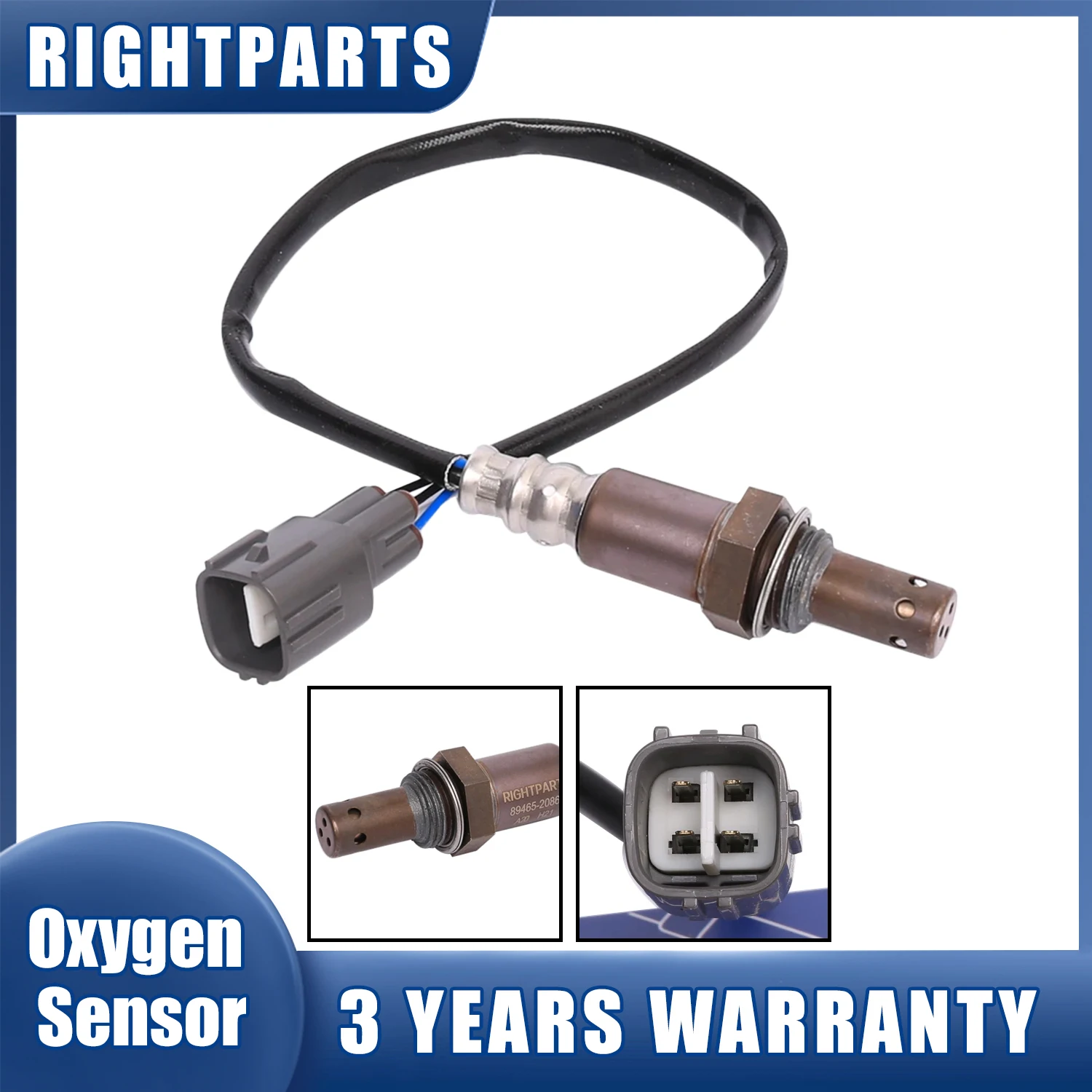 Rightyparts-Sensor de oxígeno para coche, accesorio para TOYOTA ISIS, Noé VOXY PREMIO ALLION 2.0L 89465-20860, 8946520860, 2001