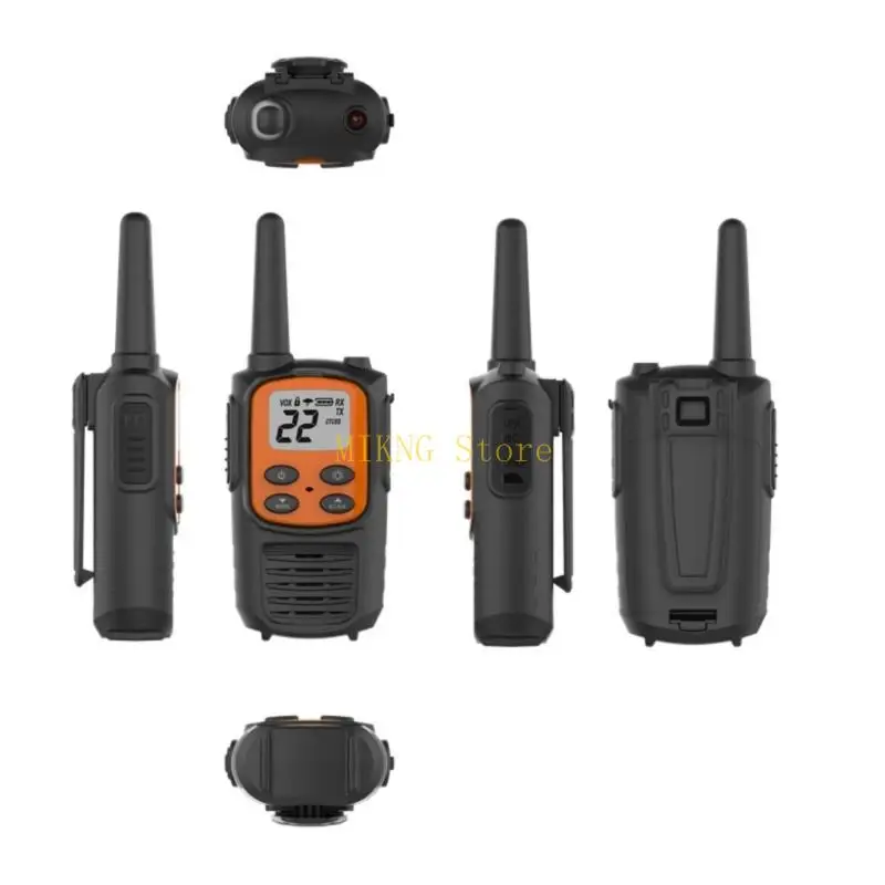 Radios ABS 2pcs para acampar con NOAA y VOX Características radio bidireccional para niños Mejor venta