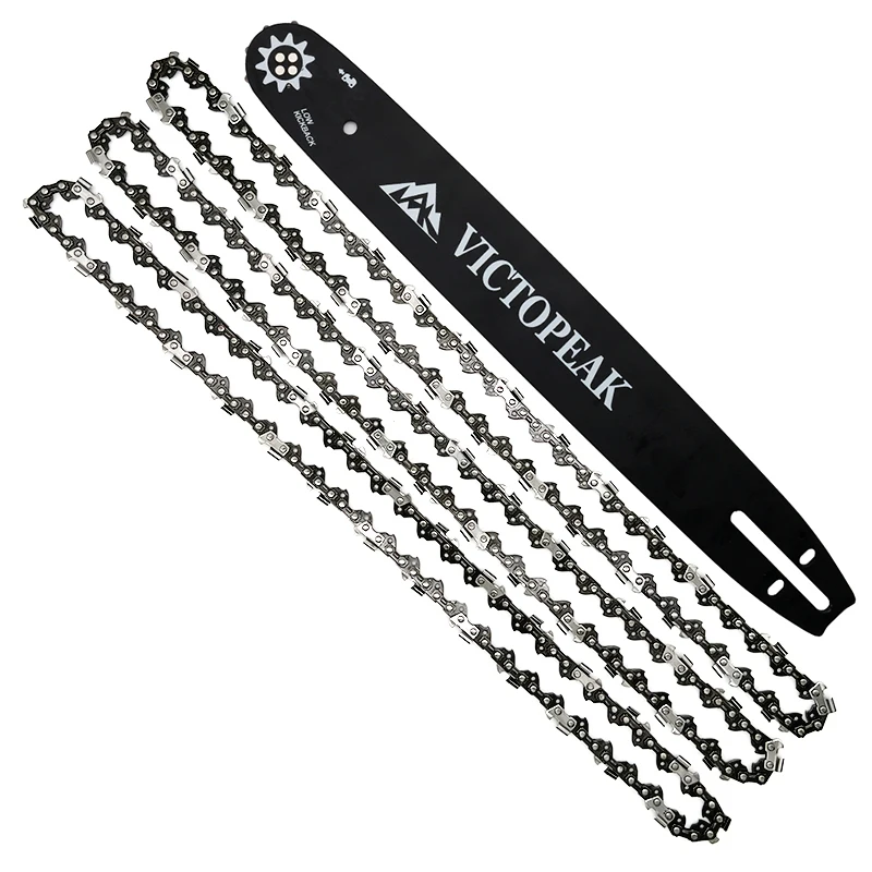 

Garden Power Tool Accessories Chainsaw Parts Guide Bar with Chain Blade 16'' 3/8" 0.050" 57Links