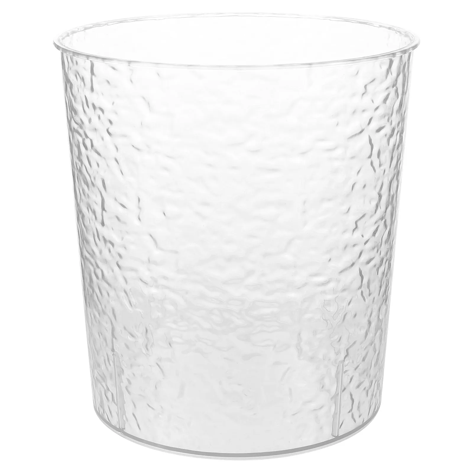 

Modern Transparent Trash Can 12 Liter with Soft Close Lid Clear Acrylic Waste Basket for Kitchen Bathroom Bedroom Clean