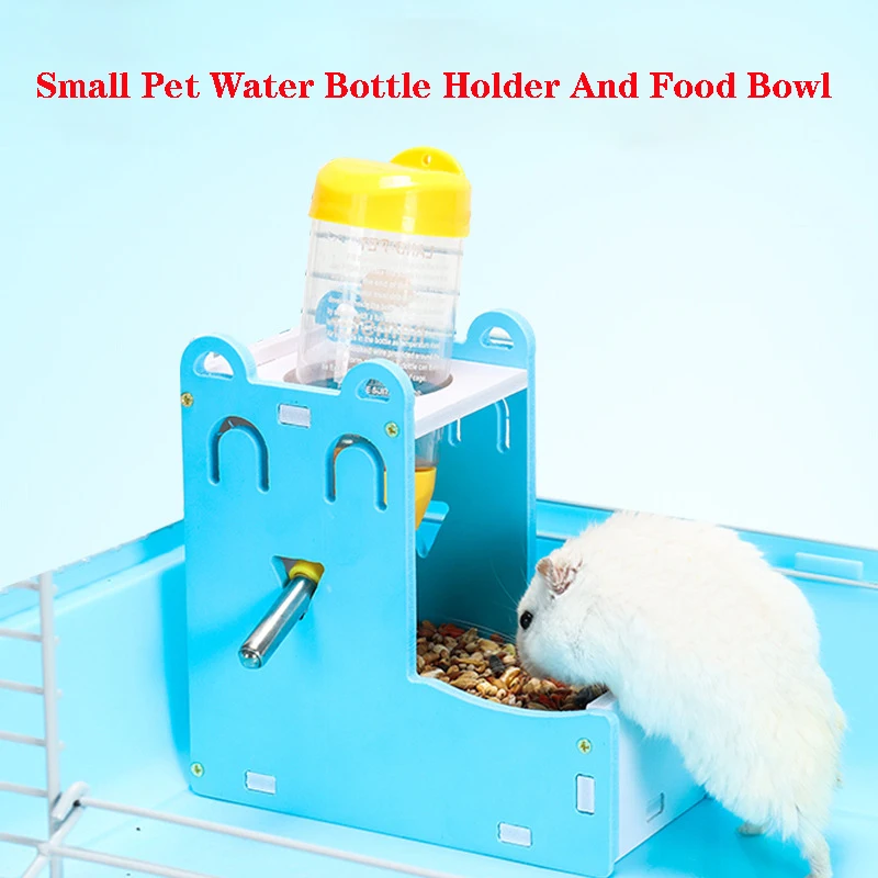 

Durable Hamster Drinker Small Pet Bottle Holder Hamster Rabbit Food Feeder Cute Mini Water Feeding Pet Supplies 2022 New