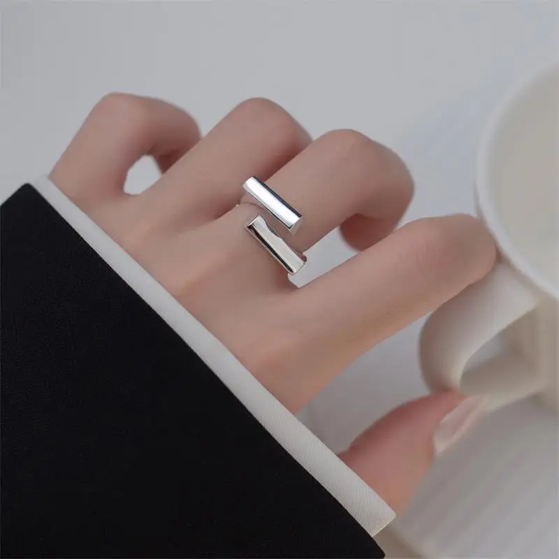 XIYANIKE Summer New Geometric Cuff Finger Rings For Women Girl Elegant Fashion New Jewelry Gift Party Birthday Anillos Mujer
