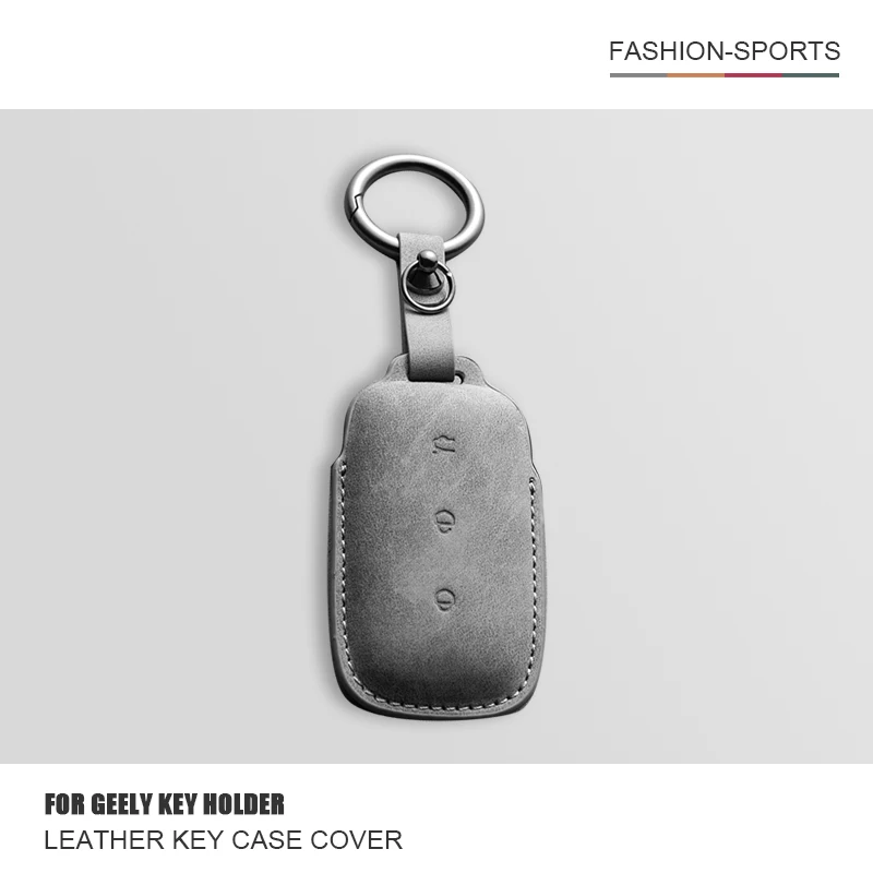 

Leather Car Smart Remote Key Case Cover For Geely Galaxy L7 2023 L6 MAX 1.5T Plus AIR PRO Car Key Fob Shell Keychain Accessories