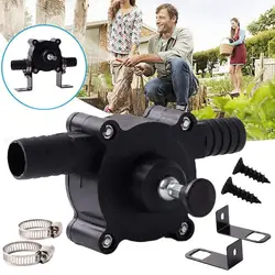 Portable Electric Drill Pump Self Priming Transfer Pumps Oil Fluid Water Pump Portable Round Shank Heavy Duty Self-Priming Hand
