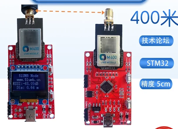 UWB Ranging Indoor Positioning Base Station Tag Development Board DW1000 High-precision Ultra Wideband 400 Meter Long Distance