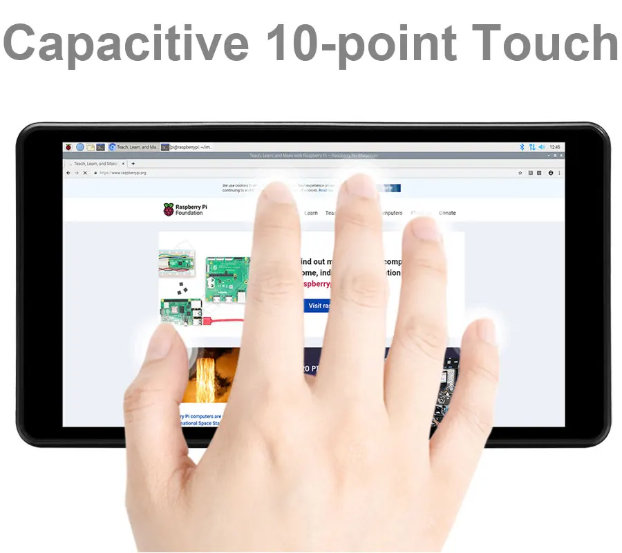 Picture 5: Raspberry Pi 5.5inch 2K Capacitive Touch LCD Display Screen,HDMI Interface,1440×2560 High Resolution For PI5/4B/zero/CM4/CM5/PC