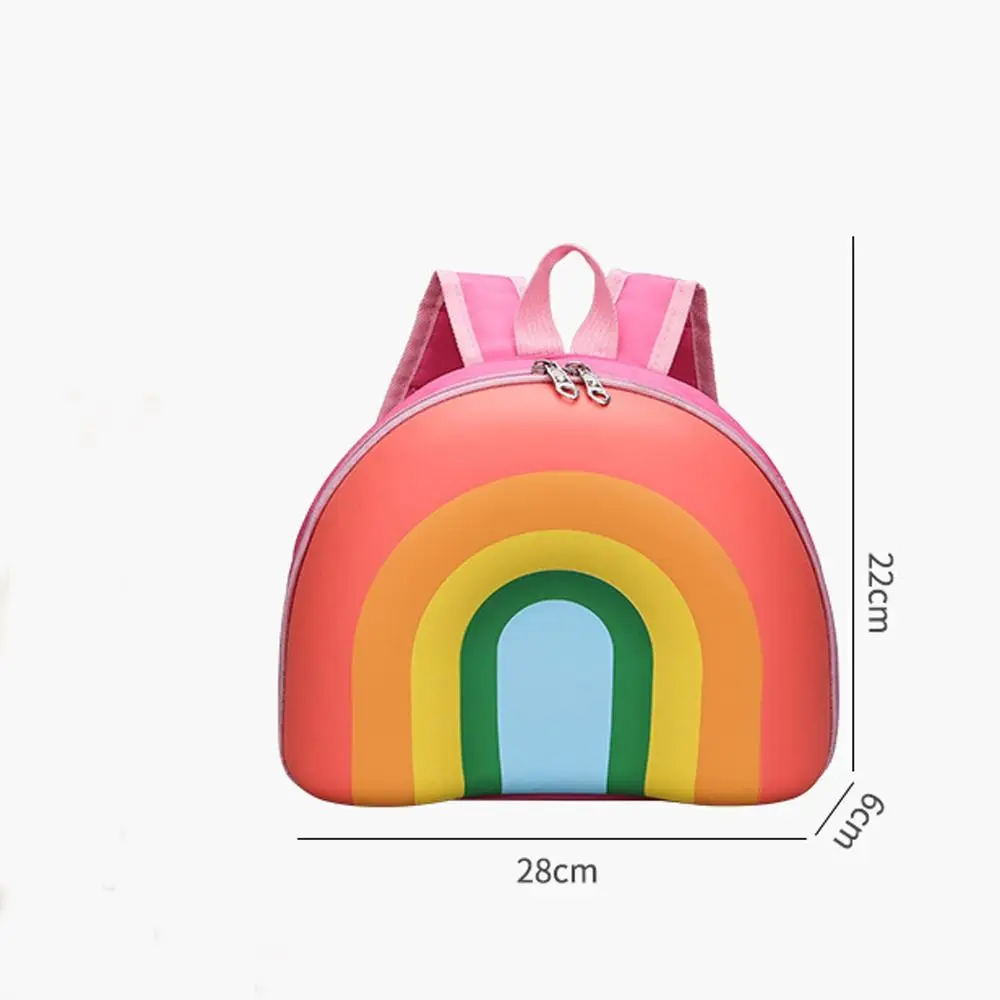 حقيبة ظهر بسعة كبيرة للأطفال ، حقيبة مدرسية خفيفة الوزن ، مقاومة للماء ، مريحة ، متينة ، قوس قزح ، لطيفة ، طلاب