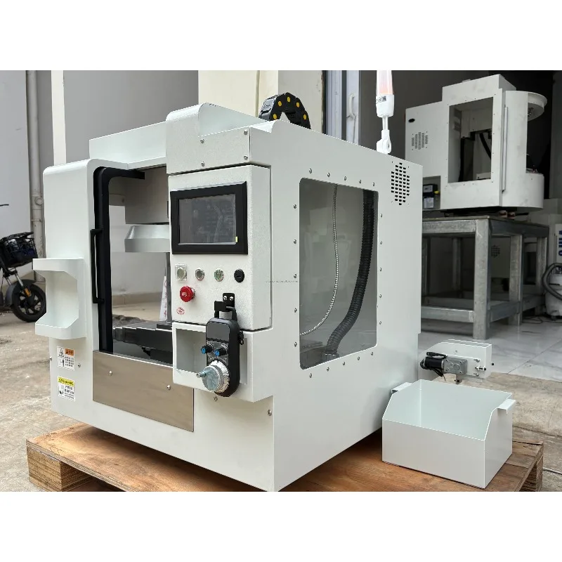 Mini Three-Axis Vertical Machining Center 220V Light Duty Desktop CNC Milling Machine for Household Multifunctional Processing