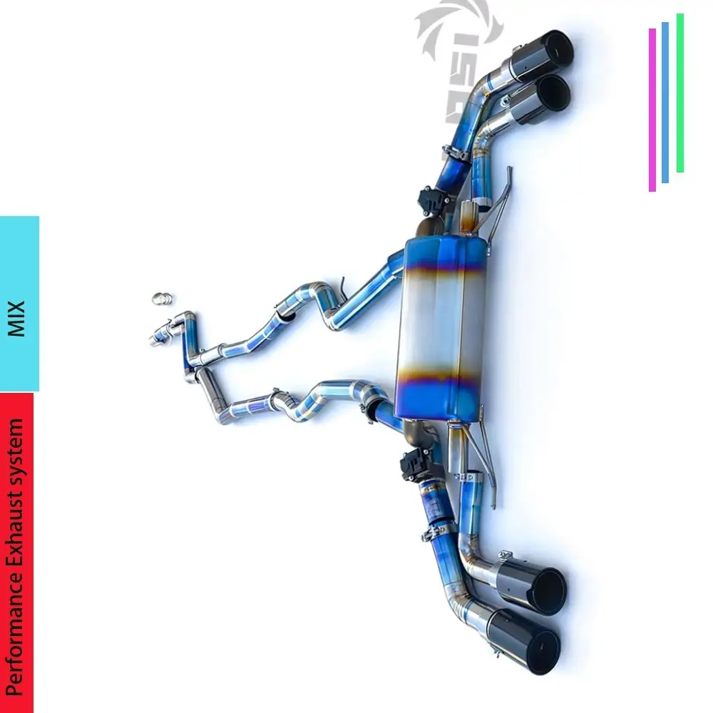 

Титановая выхлопная система для BMW M235 3.0T N55 2013-2014, выхлопная труба с электрическим управлением клапаном, звук выхлопа автомобиля