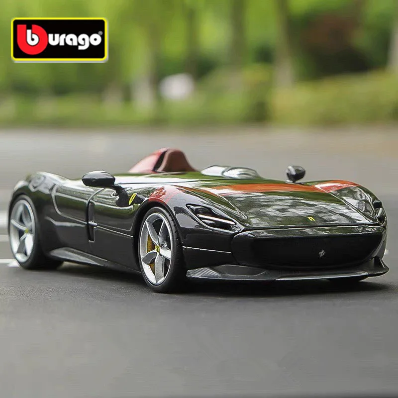 نموذج سيارة رياضية من سبيكة Bburago-Ferrari Monza SP1 ، معدن دييكاست ، مفهوم سيارات سباق ، ألعاب محاكاة ، هدية أطفال ، #1