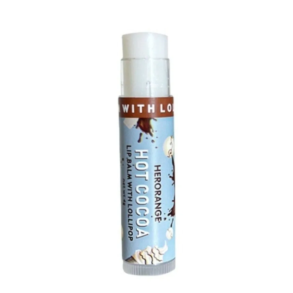 Bálsamo labial hidratante de fruta dulce manzana uva piña cacao piruleta bálsamo labial reparación hidratante cuidado de los labios máscara de labios maquillaje